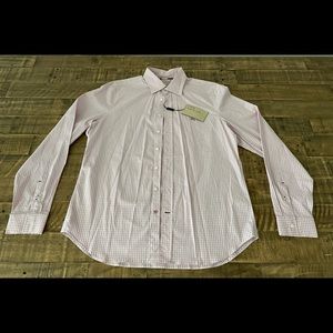 Mens Pink Burberry Button Down XL New.